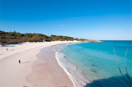 Horseshoe Bay beach, Bermuda, Central America Foto de stock - Con derechos protegidos, Código: 841-05784966