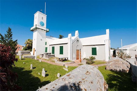 St. Peter's Church, UNESCO World Heritage Site, St. George's, Bermuda, Central America Foto de stock - Con derechos protegidos, Código: 841-05785002