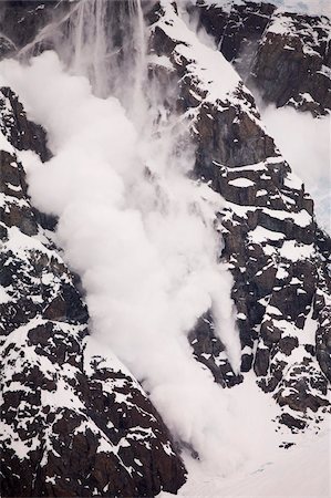 Avalanche on a mountainside above Paradise Bay, Antarctic Peninsula, Antarctica, Polar Regions Foto de stock - Direito Controlado, Número: 841-05785153