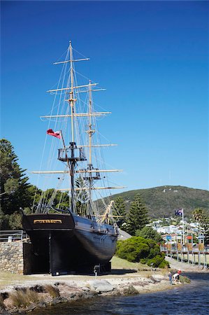 Full-Scale Replik Brig Amity, Albany, Western Australia, Australien, Pazifik Stockbilder - Lizenzpflichtiges, Bildnummer: 841-05785247