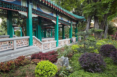 Jardins de Temple de Sik Sik Yuen, Wong Tai Sin, Kowloon, Hong Kong, Chine, Asie Photographie de stock - Rights-Managed, Code: 841-05785285