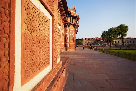 Jehangir's Palace in Agra Fort, UNESCO World Heritage Site, Agra, Uttar Pradesh, India, Asia Foto de stock - Con derechos protegidos, Código: 841-05785312