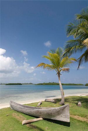 san blas islands - Dugout canoe, Yandup Island, San Blas Islands (Kuna Yala Islands), Panama, Central America Stock Photo - Rights-Managed, Code: 841-05785417