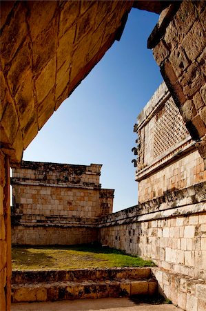 Le couvent Quadrangle, Uxmal, UNESCO World Heritage Site, Yucatan, Mexico, Amérique Photographie de stock - Rights-Managed, Code: 841-05785460