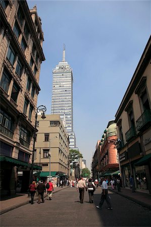 Latin American Tower (Torre Latinoamericana), tallest building in Latin America, Almeda, Historic District, Mexico City, Mexico, North America Foto de stock - Con derechos protegidos, Código: 841-05785500