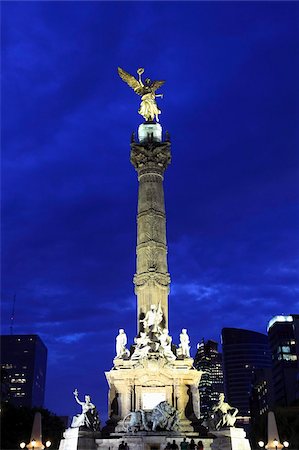 Independence Monument, Angel Statue, Paseo de la Reforma, Mexico City, Mexico, North America Foto de stock - Con derechos protegidos, Código: 841-05785502