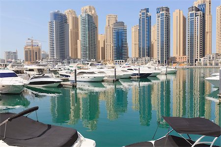 dubai marina - Dubai Marina, Dubai, United Arab Emirates, Middle East Stock Photo - Rights-Managed, Code: 841-05785658