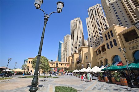 The Walk at Jumeirah Beach Residence, Dubai Marina, Dubai, United Arab Emirates, Middle East Fotografie stock - Rights-Managed, Codice: 841-05785653