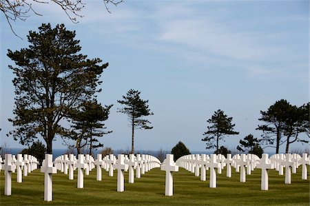 American cemetery at Omaha Beach, Colleville-sur-Mer, Normandy, France, Europe Stock Photo - Rights-Managed, Code: 841-05785778