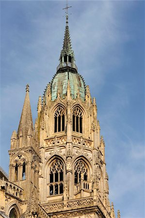 simsearch:841-05784297,k - Notre Dame de Bayeux cathedral central tower, Bayeux, Normandy, France, Europe Stock Photo - Rights-Managed, Code: 841-05785780