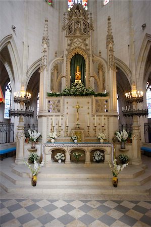 Clery-Saint-Andre basilica chancel, Clery Saint Andre, Loiret, France, Europe Foto de stock - Con derechos protegidos, Código: 841-05785808