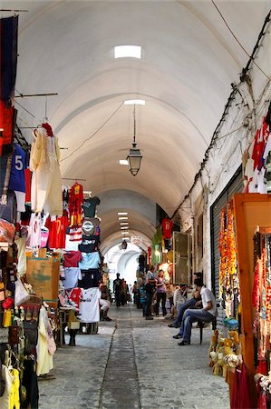 Covered alley in the Medina, Tunis, Tunisia, North Africa, Africa Stock Photo - Rights-Managed, Code: 841-05786052