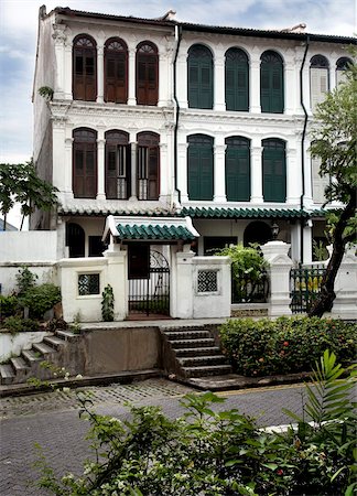 Shophouses in Emerald Hill, a prime residential area, Singapore, Southeast Asia, Asia Foto de stock - Con derechos protegidos, Código: 841-05781141
