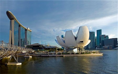 singapore buildings - Marina Bay Sands Resort and Casino, designed by Moshe Safdie, Singapore, Southeast Asia, Asia Stock Photo - Rights-Managed, Code: 841-05781155