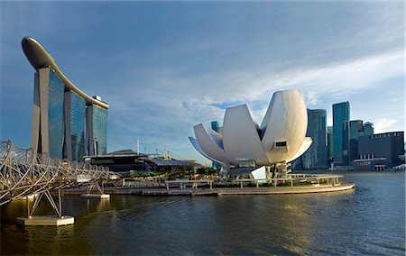 singaporean - Marina Bay Sands Resort and Casino wurde von Moshe Safdie, Singapur, Südostasien, Asien Stockbilder - Lizenzpflichtiges, Bildnummer: 841-05781155