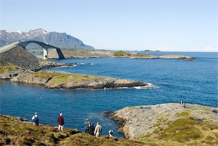 fjordland national park - The new Atlantic Road connecting islands between Molde and Kristiansund, on the Fjordland coast of Norway, Scandinavia, Europe Stock Photo - Rights-Managed, Code: 841-05781176