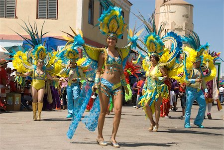 parade - Caribbean Carnival, March 2011, San Nicolas, Aruba, Dutch Antilles, West Indies, Caribbean, Central America Stock Photo - Rights-Managed, Code: 841-05781194