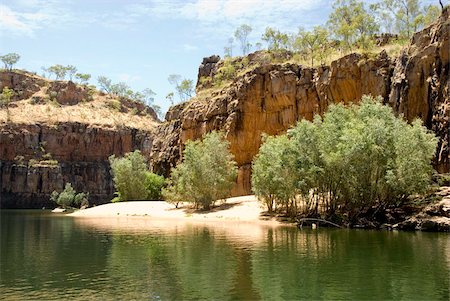 Nitmiluk Gorge in hard sandstone, Katherine, Northern Territory, Australia, Pacific Foto de stock - Con derechos protegidos, Código: 841-05781202