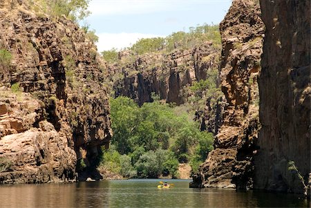 Nitmiluk Gorge in hard sandstone, Katherine, Northern Territory, Australia, Pacific Foto de stock - Con derechos protegidos, Código: 841-05781203