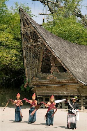 sumatra - Île de danseurs de Batak, Simanindo, Samosir, lac Toba, Sumatra, Indonésie, Asie du sud-est, Asie Photographie de stock - Rights-Managed, Code: 841-05781234