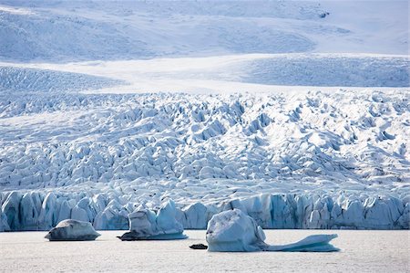 Tongue of the Vatnajokull Glacier at Fjallsarlon glacial lagoon, South Iceland, Iceland, Polar Regions Stock Photo - Rights-Managed, Code: 841-05781447