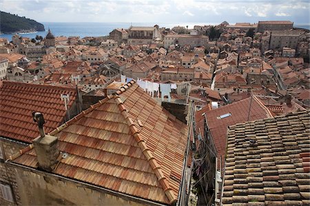 simsearch:841-07083809,k - Old Town roofs, UNESCO World Heritage Site, Dubrovnik, Croatia, Europe Stock Photo - Rights-Managed, Code: 841-05781500
