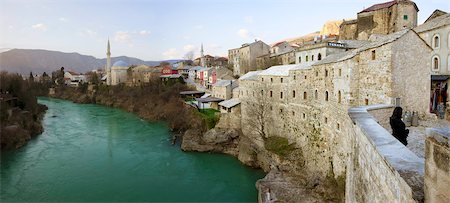 Mostar, UNESCO World Heritage Site, Bosnia, Bosnia Herzegovina, Europe Stock Photo - Rights-Managed, Code: 841-05781517