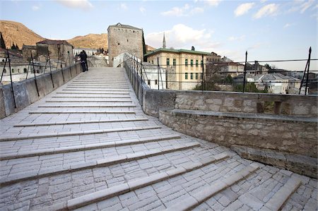 Stari Most Bridge, Mostar, UNESCO World Heritage Site, Bosnia, Bosnia Herzegovina, Europe Stock Photo - Rights-Managed, Code: 841-05781518