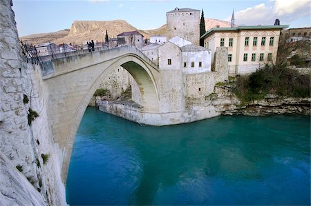 Stari Most Bridge, Mostar, UNESCO World Heritage Site, Bosnia, Bosnia Herzegovina, Europe Stock Photo - Rights-Managed, Code: 841-05781519