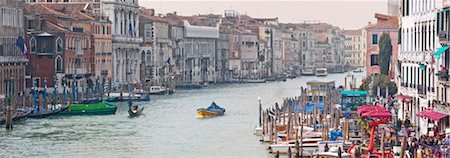 simsearch:841-02903423,k - Buildings and boat traffic on Grand Canal taken from Ponte di Rialto, Venice, UNESCO World Heritage Site, Veneto, Italy, Europe Stock Photo - Rights-Managed, Code: 841-05781545