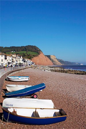 simsearch:841-06446029,k - Boote am Strand in Sidmouth, Devon, England, Vereinigtes Königreich, Europa Stockbilder - Lizenzpflichtiges, Bildnummer: 841-05781637