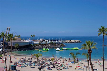 Playa Torviscas, Playa de las Americas, Tenerife, Canary Islands, Spain, Atlantic, Europe Stock Photo - Rights-Managed, Code: 841-05781669