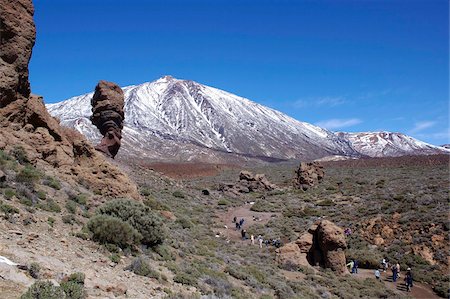 parque nacional del teide - Los Roques and Mount Teide, Teide National Park, UNESCO World Heritage Site, Tenerife, Canary Islands, Spain, Europe Stock Photo - Rights-Managed, Code: 841-05781661