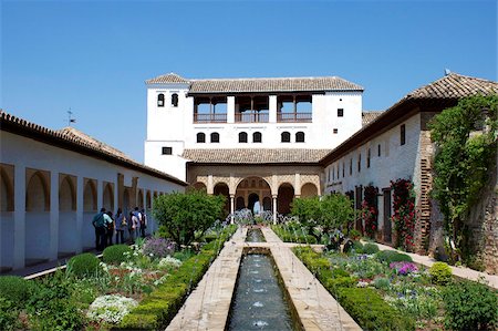 Generalife, Alhambra Palace, UNESCO World Heritage Site, Granada, Andalucia, Spain, Europe Stock Photo - Rights-Managed, Code: 841-05781716