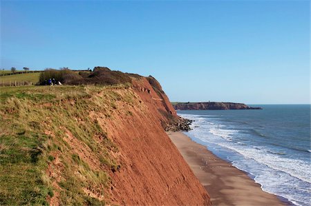 exmouth - Sandy Bay and Straight Point, Exmouth, Jurassic Coast, UNESCO World Heritage Site, Devon, England, United Kingdom, Europe Stock Photo - Rights-Managed, Code: 841-05781724