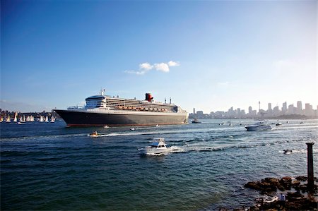 simsearch:841-07083552,k - Navire de croisière de Queen Mary, Sydney Harbour, Sydney, New South Wales, Australie, Pacifique Photographie de stock - Rights-Managed, Code: 841-05781941