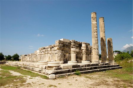 The Temple of Leto at the Lycian site of Letoon, UNESCO World Heritage Site, Antalya Province, Anatolia, Turkey, Asia Minor, Eurasia Fotografie stock - Rights-Managed, Codice: 841-05782023