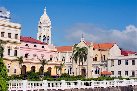 simsearch:6119-08268141,k - Église de San Francisco, la vieille ville historique, patrimoine mondial de l'UNESCO, Panama City, Panama, Amérique centrale Photographie de stock - Rights-Managed, Code: 841-05782588