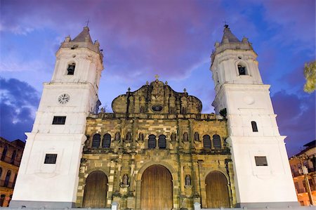 Cathédrale, historique vieille ville, patrimoine mondial UNESCO, Panama City, Panama amerique centrale Photographie de stock - Rights-Managed, Code: 841-05782580