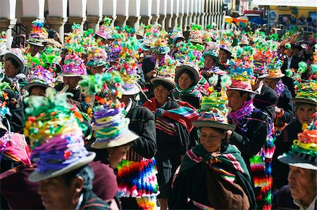 festival (street parade and revelry) - Anata Andina harvest festival, Carnival, Oruro, Bolivia, South America Foto de stock - Con derechos protegidos, Código: 841-05782796