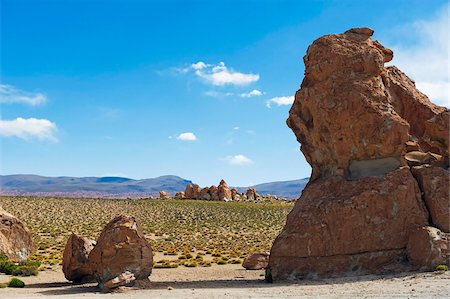 Felsformationen im Altiplano-Wüste, Bolivien, Südamerika Stockbilder - Lizenzpflichtiges, Bildnummer: 841-05782832