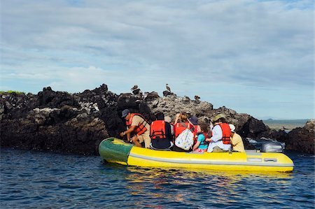 equador island - Tourists on a boat tour, Isla Isabela, Galapagos Islands, UNESCO World Heritage Site, Ecuador, South America Stock Photo - Rights-Managed, Code: 841-05782907