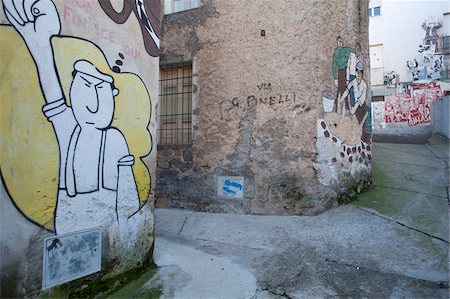 simsearch:841-07082335,k - Peintures murales, Orgosolo, Sardaigne, Italie, Europe Photographie de stock - Rights-Managed, Code: 841-05782984