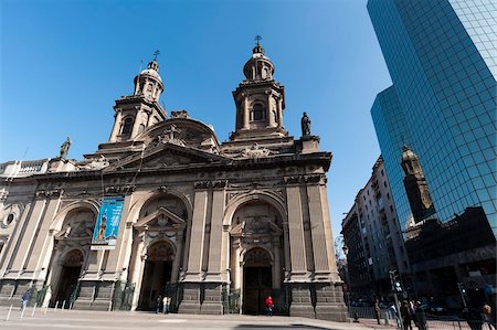 santiago cathedral - Metropolitan Cathedral, Plaza de Armas, Santiago, Chile, South America Stock Photo - Rights-Managed, Code: 841-05783081