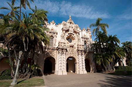 Casa del Prado, Balboa Park, San Diego, California, United States of America. North America Foto de stock - Direito Controlado, Número: 841-05783173