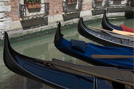 Gondoles, Venise, UNESCO World Heritage Site, Veneto, Italie, Europe Photographie de stock - Rights-Managed, Code: 841-05783300