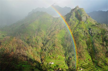 regiao autonoma da madeira - Mountains at Encumeada, Madeira, Portugal, Atlantic Ocean, Europe Foto de stock - Con derechos protegidos, Código: 841-05783393