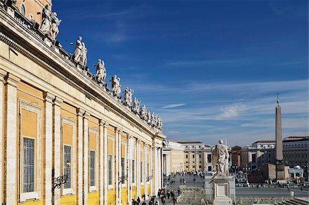 saint peter's square - Piazza San Pietro (place Saint Pierre), cité du Vatican, Rome, Lazio, Italie, Europe Photographie de stock - Rights-Managed, Code: 841-05783418