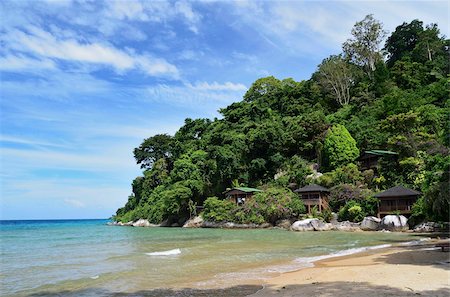 Salang beach, Pulau Tioman (Tioman Island), Pahang, Malaysia, Southeast Asia, Asia Foto de stock - Con derechos protegidos, Código: 841-05783452