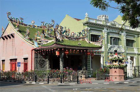 penang - Khoo Kongsi Temple, George Town, UNESCO World Heritage Site, Penang, Malaysia, Southeast Asia, Asia Foto de stock - Direito Controlado, Número: 841-05783469